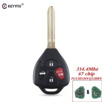 【⊕Good quality⊕】 qiukekang81481 Keyyou สำหรับ Toyota คัมรี่เอวาลอน Corolla แมทริกซ์อแวนซา Yari 4กุญแจรีโมทปุ่ม Fob ถาม Hyq12bby 314.4 Mhz Id 67ชิปกุญแจรถ