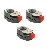 3X Professional 1/4Inch Mini Quick Release Plate System for Any Tripod, Articulated Arm Mount with to 4 Lb Capacity