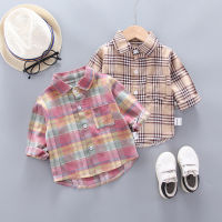 Kids Baby Cotton Clothing Boys Tops Shirts Casual Clothes Check Blouse Long Sleeves Shirt Infant Toddler Tee Boy Top T-shirt