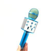 WS858 Blue Bluetoth Karaoke Wireless Microphone Portable Handel Microphone K Home