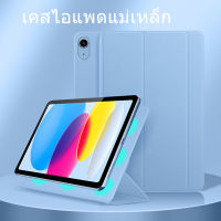 smart case ไอแพด เหมาะสำหรับรุ่น gen10 ลายเรียบ เคสสำหรับไอแพด มีแม่เหล็กดูด เคสไอแพด เจน10 รุ่นไม่มีช่องใส่ปากกา มีฝาปิด