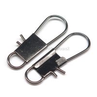 ◇  Minfishing 50/100 PCS/Lot Type B Fishing Snap Stainless Steel Barrel Clip Interlock Needle Hook Accessories