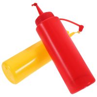 【CC】 2 Pcs Tricky Seasoning Boy Wear-resistant Fake Ketchup Condiment Bottle Prank Accessory Supply Plastic Office