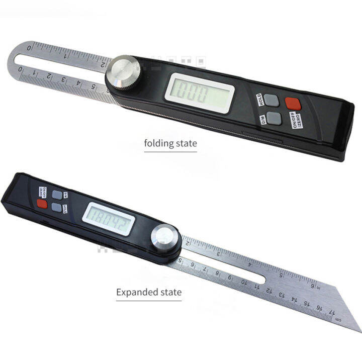 190มิลลิเมตรเครื่องมือดิจิตอลมุม-inclinometer-มุมเครื่องชั่งดิจิตอลสแตนเลสอิเล็กทรอนิกส์-goniometer-ไม้โปรแทรกเตอร์ตรวจจับมุม