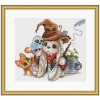 （Jinxiu cross-stitch）1110 DIY ชุดปักครอสติสชุดเย็บปักถักร้อยปักครอสติช Threads World Of Warcraft Embroidery Complete Kit เข็มเย็บปักถักร้อย