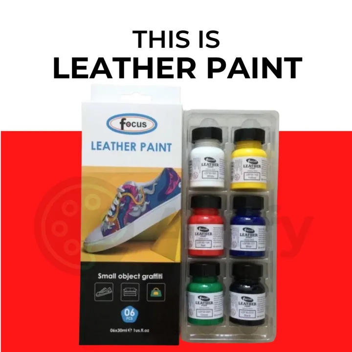 Focus Leather Paint Leather Acrylic Paint [6pcs x 30ml] Sold Per Piece