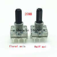 EC16 Encoder 360องศา24หมายเลขตำแหน่ง24 Pulse Rotary Encoder Switch Pulse Potentiometer 20มม. แกนดอกไม้เพลาครึ่ง Axi