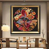 【CC】 Needlework New Chinese Cheng Xiang-Feng Qiu Huang Pattern Cross-stitch 11CT Embroidery