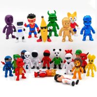 8/16/24Pcs Games Stumble Guys Figures Hand Made Doll Model Anime Cartoon Q Version Pvc Model Toys For Kids Decoration Collection
