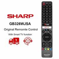 ☍☸❆ Sharp รีโมตคอนโทรล GB326WJSA สําหรับ Sharp Netflix AQUOS Smart Voice LCD TV 4T-C50BJ3T 2T-C50BG1X 2T-C50BG1I 2T-C40BG1X 2T-C32BG1X 2T-C32BG1I 2T-C42BG1I 2T-C42BG8X 2T-C32BE1T