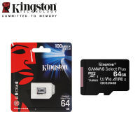 Kingston Canvas Select Plus การ์ด Micro SD 32GB 64GB 128GB 256GB 512GB การ์ดหน่วยความจำ C10 A1แฟลชการ์ดสูงสุด100เมกะไบต์วินาทีอ่านการ์ด TF