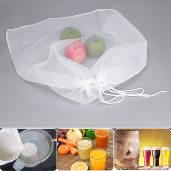 new-hot-liuaihong-ถุงเบียร์บริวตาข่าย100-200-300ถุงที่กรองหมักสำหรับบ้านสำหรับกลั่นเบียร์ด้วยถุงตาข่ายมอลต์สตริง40-60ซม