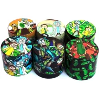 40mm full color printing grinder creative new package fruit vegetable grinder herb metal plastic grinder