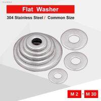 ◙﹍☊ 1-200 PCS Plain Washer M1.6 M2 M2.5 M3 M4 M5 M6 M8 M10 M12 M14 M16 M18 M20 M22 M24 M27 M30 304 Stainless Steel Flat Gasket