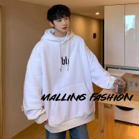 Malling Fashion เสื้อสเวตเตอร์  เสื้อกันหนาวมีฮู้ด เสื้อกันหนาว เสื้อแขนยาวชาย เสื้อกันหนาว เกี่ยวกับการเคลื่อนไหว มัลติฟังก์ชั่ มีก้นหนา ยืดหยุ่น MWY2392VUG 39Z230925