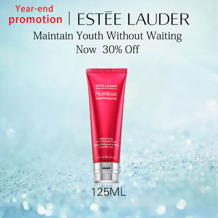 Estee Lauder Face Wash Red Pomegranate 125ml Foaming Cleanser Female Deep Cleansing Oil Control