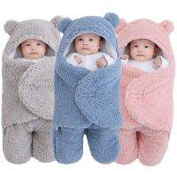 【CW】 Newborn Baby Sleeping Soft Wrap Blankets Envelope Thicken Fleece Infant Sleepsack 0-6 Months