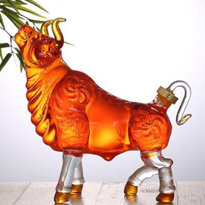 1000ml Novelty Bull Shape Whisky Decanter Free for Home Bar Liquor Vodka Tools Gifts for Father