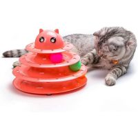 สินค้าแนะนำ? CIRCULAR CAT TOY ชุดฝึกทักษะแมวรางบอล 3 ชั้น ของเล่นแมว