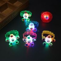 【CW】 LED Luminous Wristband Toy w/ Orbiting Finger Spinner Interactive Toy Sensory Stimulation Anti Anxiety Kids Funny Gift