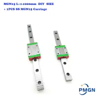 MGN 15mm Linear Guide MGN15 L 100 150 200 250 300 350 400 450 500 550 600 Mm Linear Rail Way MGN15C or MGN15H Linear SS Block