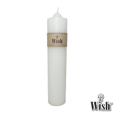 เทียน เทียนแท่งสีขาว White Pillar Candle size : 2" x 9" เทียนแท่ง สีขาว 2 นิ้ว x 9 นิ้ว