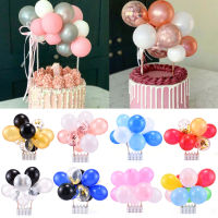 10pcsSet home Mini emulsion Balloon Cake Topper Wedding Birthday Party cake DIY Decor