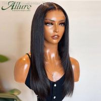 Long Straight Lace Front Human Hair Wigs Glueless Transparent T Part Lace Wigs Pre Plucked Straight Brazilian Lace Wig Allure [ Hot sell ] Toy Center 2