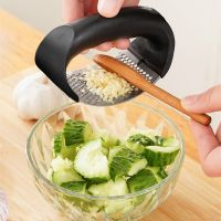 Stainless Steel Garlic Press Manual Ring Shape Garlic Squeeze Minced Tool Kitchen Vegetable Chopper Garlic Crusher Home Gadgets