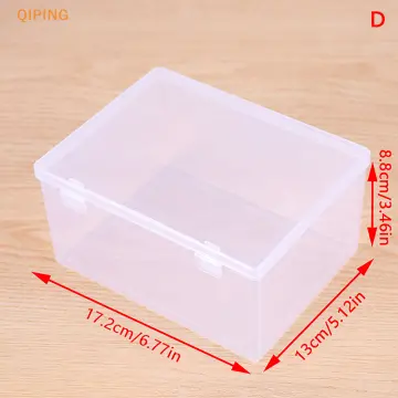 Clear Lidded Small Plastic Storage Box For Trifles Parts Tools