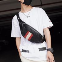 Male Fanny Pack Man Belt Pouch Street Hip Bag High Capacity Banana Bags Leather Waist Bag Fashion Brand Chest pack Purse YB102 Running Belt