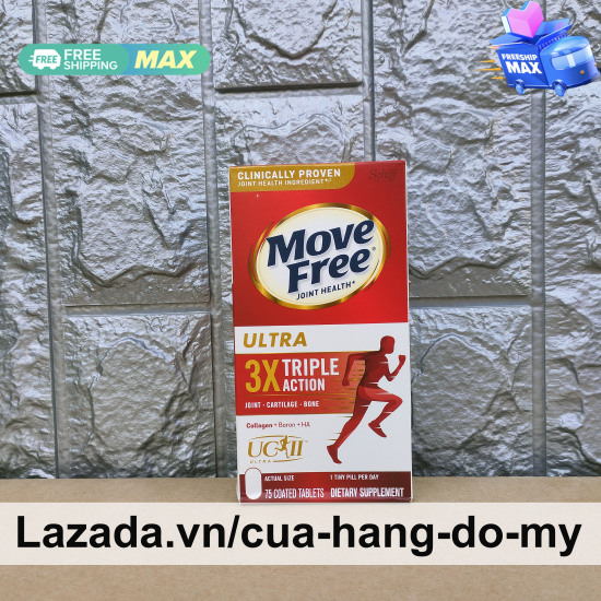 Viên uống schiff move free ultra triple action hộp 75 viên - cửa hàng đồ mỹ - ảnh sản phẩm 2