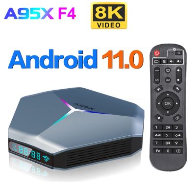 A95X F4 RGB S905X4 Smart Android 11 TVBox 4K HD 4GB RAM 32GB 64GB 128GB ROM Wifi Set TopBox 2G 16G