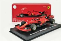 BBurago ซีรีย์1:43ซิกเนเจอร์รารี2019 SF90 #5 Sebastian Vettel #16 Charles Leclerc รถโมเดล Diecast แข่งรถ