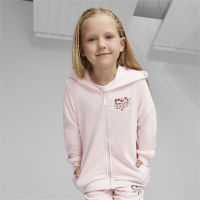 PUMA KIDS - เสื้อมีฮู้ดเด็ก Essentials Mix Match Full-Zip Hoodie สีชมพู - APP - 67683124