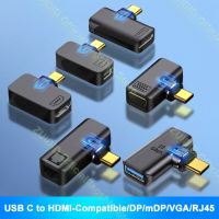 [LUNA electronic accessories] USB Type C เป็น HDMI Compatible/dp/mini Dp/vga/ RJ45 Magnetic Adapter 8K/4K USB C 10Gbps Data Converter สำหรับ MacBook Samsung Huawei