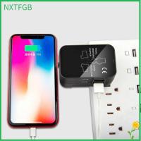 ตัวแปลงเต้าเสียบไฟกระแสสลับอเนกประสงค์ NXTFGB 2 USB ที่ชาร์จ USB เต้าเสียบอเนกประสงค์พอร์ตอะแดปเตอร์ไฟฟ้า