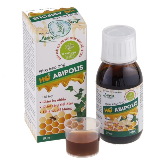 Siro ho abipolis 90ml - giảm ho cảm cúm sổ mũi, an toàn cho mẹ và bé - ảnh sản phẩm 1