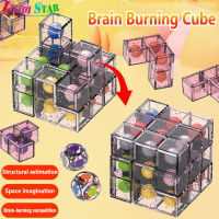 LS【ready Stock】Children Assembling Magic Cube Puzzle Toys Stress Relief Thinking Training ของเล่นเพื่อการศึกษาสำหรับ Boys Girls1【cod】