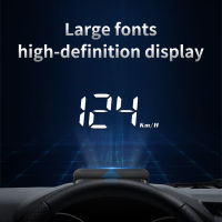 OBD2รถ HUD Head-Up Display มัลติฟังก์ชั่น OBD2รถ Head-Up Display กระจกหน้ารถ Digital Speedometer Projector อุปกรณ์เสริมอัตโนมัติ