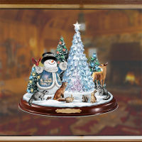 1Pcs Christmas Tree Rotating Sculpture Train Decoration Window Stickers Christmas Decorations Winter Home Furnishings 2022