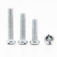 10-50pcs M3 M4 M5 M6 M8 DIN7985 GB818 Zinc Plated Carbon Steel Cross Recessed Round Pan Head Pm Bolts Phillips Machine Screws