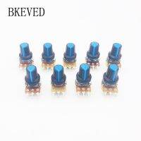 9PCS Potentiometer WH148 15mm (1pcsx9 Value) Shaft With Nuts And Potentiometer Button Cap for 1K 2K 5K 10K 20K 50K 100K 500K 1M