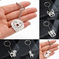 Cartoon Bulldog Keychain Pet Dog Pendant Key Rings for Women Men Shepherd Dog Key Chains Puppy Key Holder Accessories Key Chains