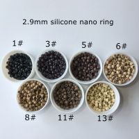 【CW】3000PCSLot 2.9mm Black Silicone Nano ring Micro link beads for nano hair extension