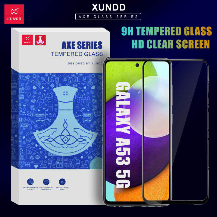 Xundd Original Axe Hd Clear Full Adhesive H Hardness Tempered Glass