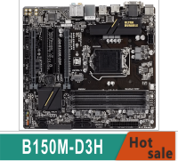 、‘】【’ Untuk Motherboard GA-B150M-D3H Gigabit 64GB LGA 1151 DDR4 Micro ATX Mainboard 100% Diuji Bekerja Penuh