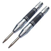 2Pcs Automatic Center Punch Center Hole Punch Spring Loaded Marking Starting Holes Tool Woodwork Tool Drill Bit