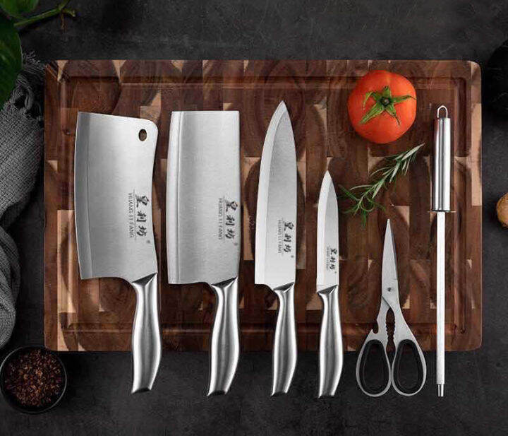 High Quality Stainless Allsteel 6pcs knife set for kitchen use sharp 6