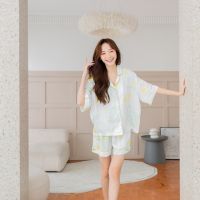 ชุดนอน Muslin pajamas   ชุดนอนผ้าเยื่อไผ่  ผ้านุ่ม ใส่สบาย (รุ่น A325)